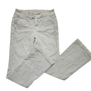 American Eagle women's gray corduroy flare kick boot pants size 8 stretch Y2K